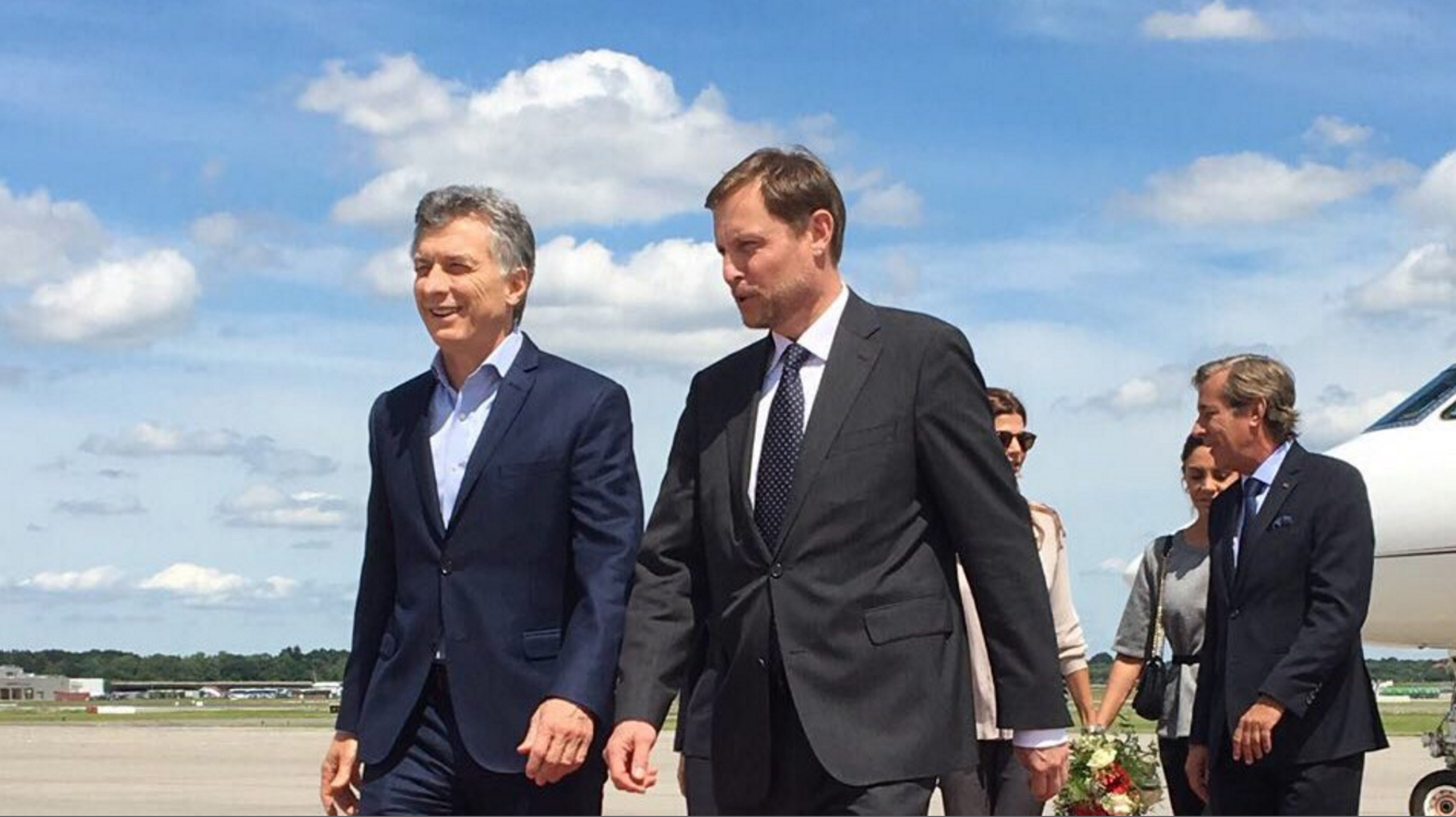 DYN09, HAMBURGO, ALEMANIA, 06/07/2017, EL PRESIDENTE MAURICIO MACRI LLEG� HOY A LA CIUDAD ALEMANA DE HAMBURGO PARA PARTICIPAR MA�ANA Y EL S�BADO DE LA CUMBRE DEL G20. FOTO:DYN/TWITTER MACRI
