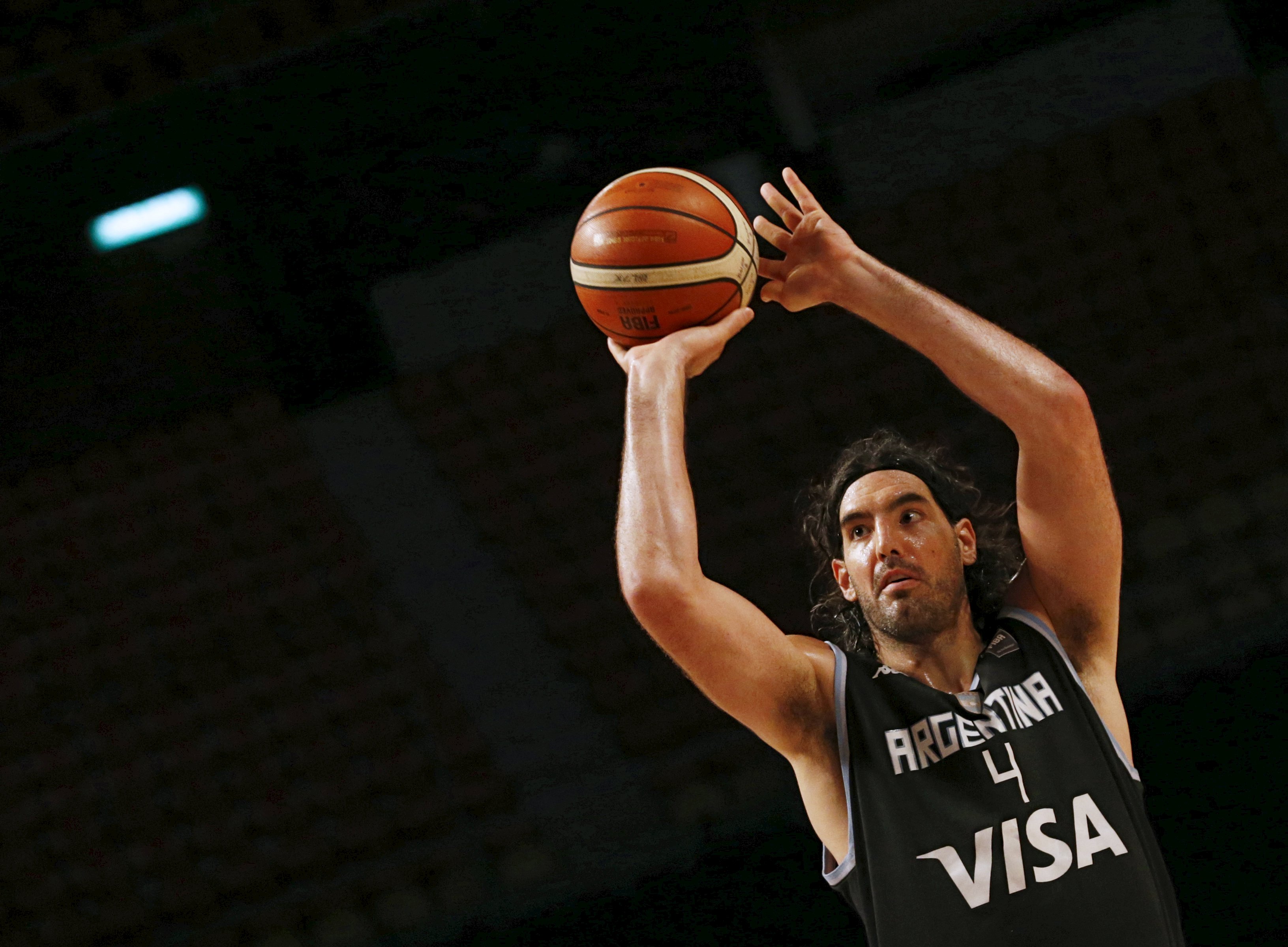 Argentina's Scola goes for the basket against Panama during their 2015 FIBA Americas Championship basketball game, in Mexico City Argentina's Scola goes for the basket against Panama during their 2015 FIBA Americas Championship basketball game, in Mexico City