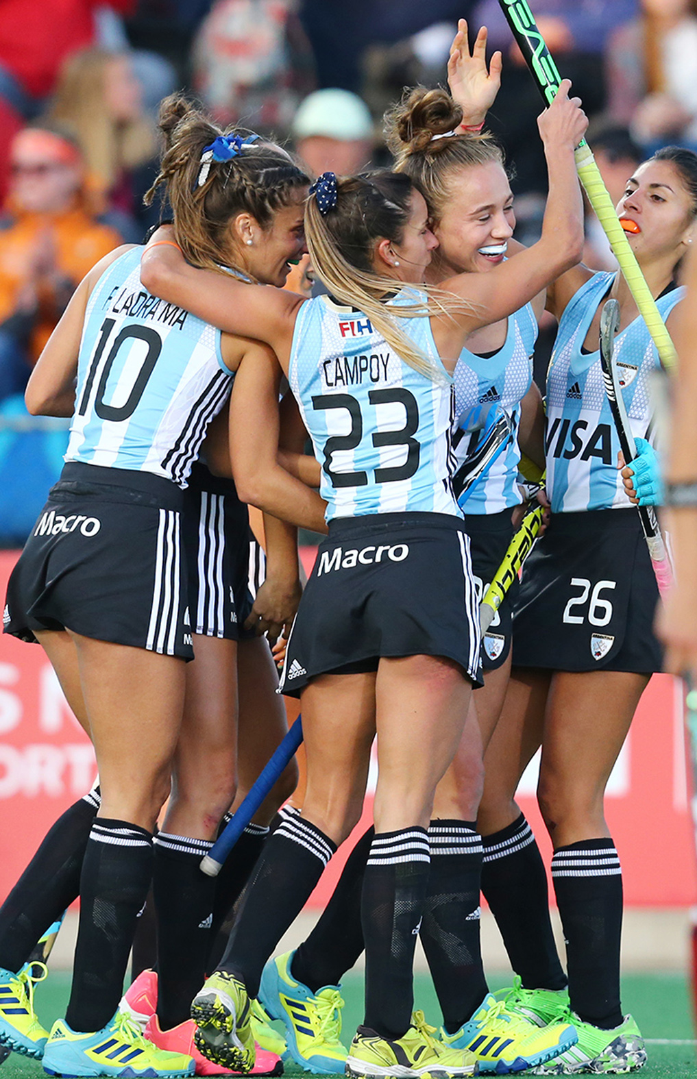 DYN31, JOHANNESBURGO, 14/07/2017, TRIUNFO DELSELECCIONADO MAYOR DE HOCKEY SOBRE C�SPED FEMENINO DE ARGENTINA (LAS LEONAS) ANTE ESTADOS UNIDOS POR 4 A 0,CORRESPONDIENTE A LA 4� FECHA DE LA SEMIFINAL DE LA LIGA MUNDIAL QUE SE DISPUTA EN JOHANNESBURGO.  FOTO: DYN/VILLARPRESS.