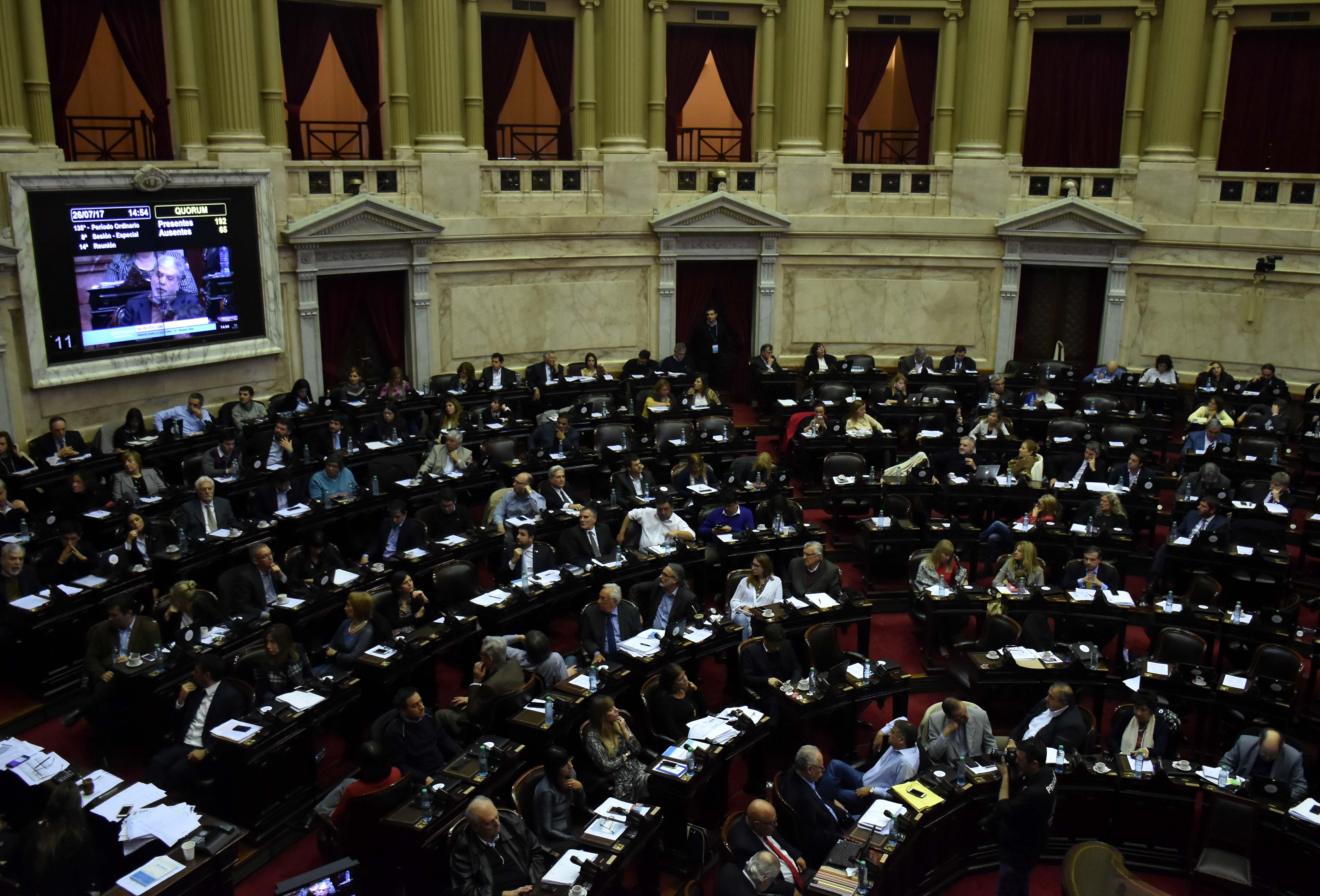 DYN58, BUENOS AIRES 26/07/17, SESION DE DIPUTADOS DONDE SE TRATA EL DESAFUERO DE JULIO DE VIDO.FOTO:DYN/EZEQUIEL PONTORIERO