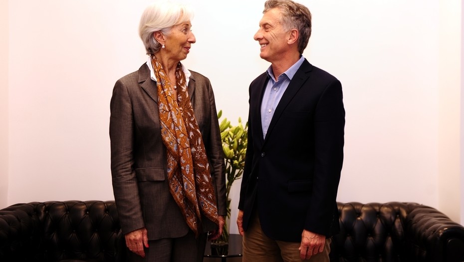 El presidente Mauricio Macri durante el encuentro con la titular del FMI Christine Lagarde en la quinta presidencial de OlivosFoto Juano Tesone16 03 2017