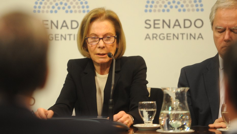 31/07/2018. Política. La Comisión de Acuerdos del Senado de la Nación, recibirá a la La candidata del presidente a la Procuración General, Inés Weinberg de Roca. (Lucía Merle)