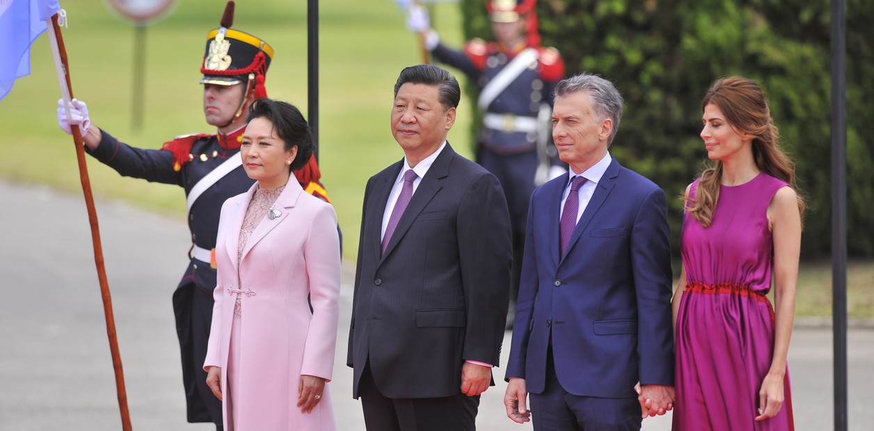 Xi Jinping de China junto al presidente Mauricio Macri de Argentina en la quinta de Olivos.02.12.2018Foto Maxi Failla