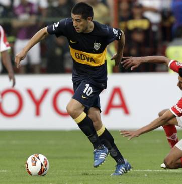 El as. Román Riquelme deberá guiar nuevamente a Boca, tal cual lo hizo por octavos de final ante el Corinthians, en Brasil.